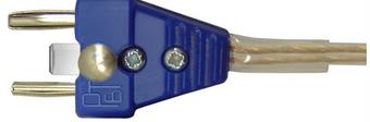 37-631/C Blue cable plug, 2 pin