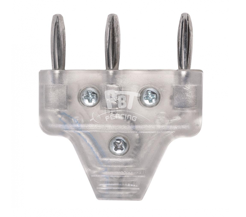 37-631/F3 Transparent cable plug, 3 pin