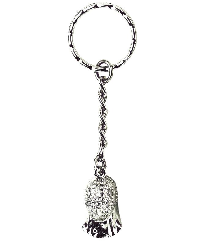 45-101 Mini mask key chain silver color