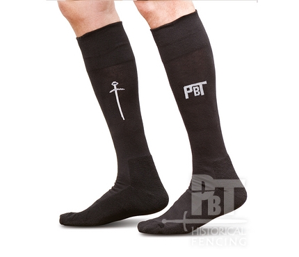 HM12 - Black fencing socks, PBT